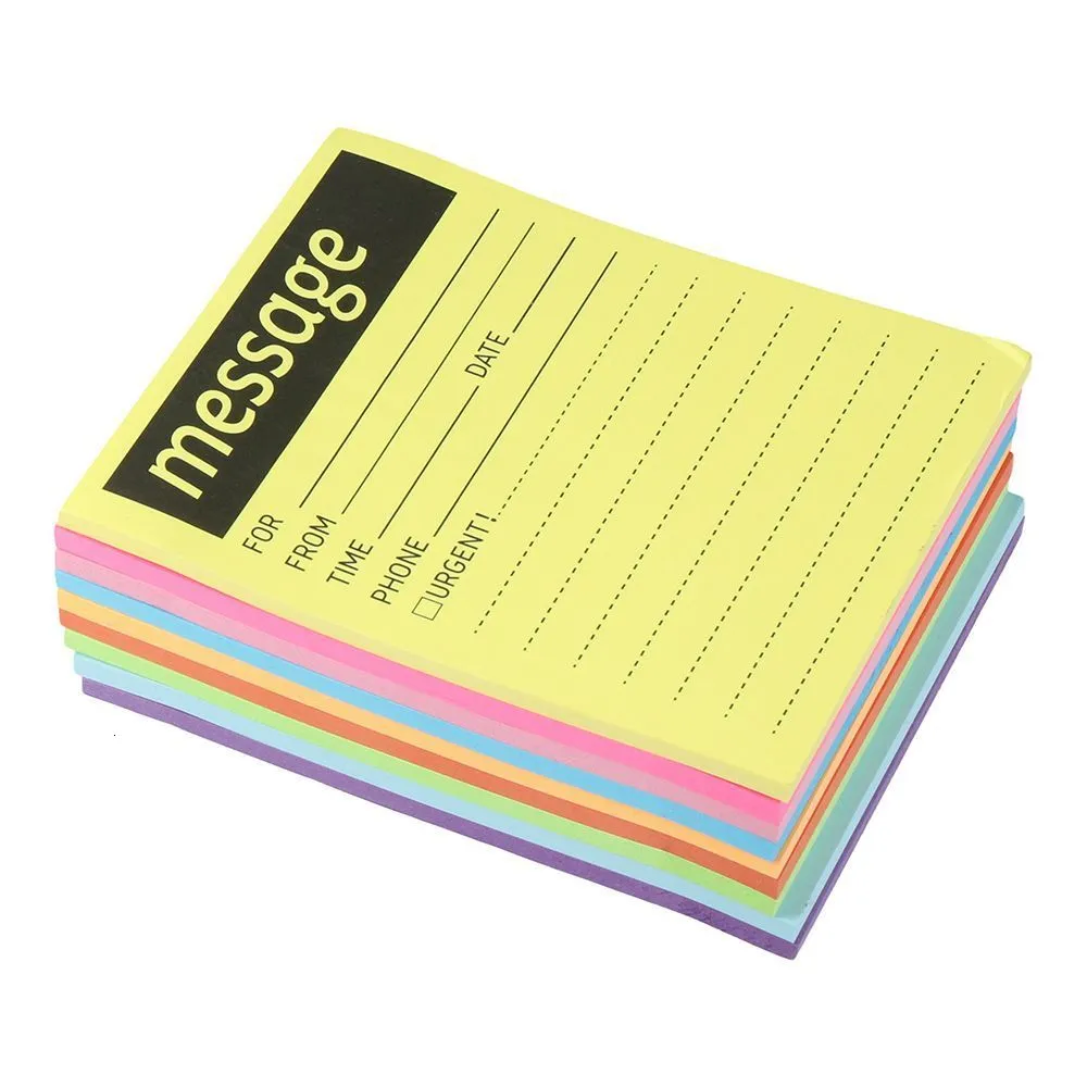 Notes 9 PACK Notes 9PCS For Home Bright Colour Book Supplies School Office Message 230625