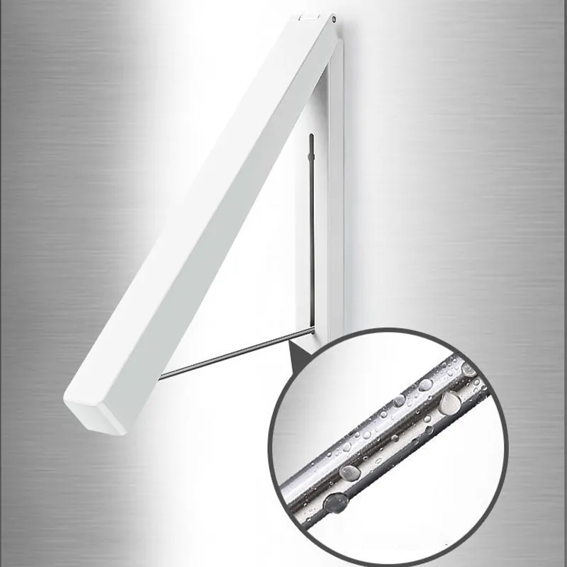 Retractable Wall Hanger With Hidden Drying Feature No Punching