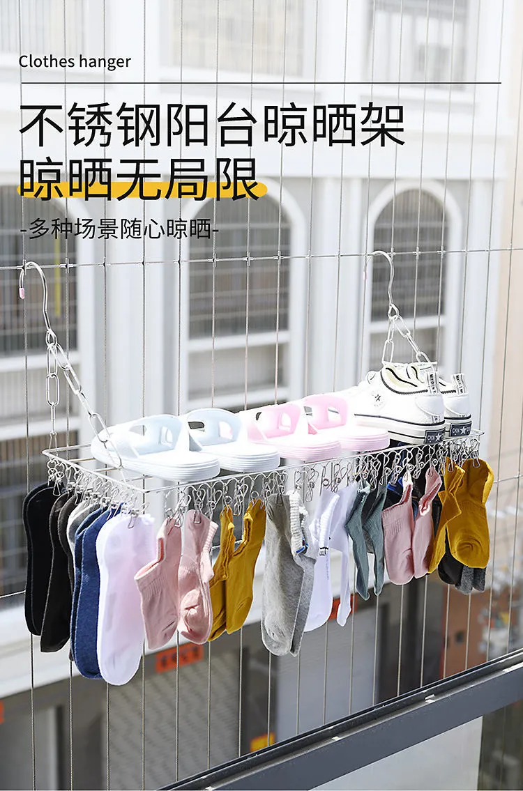 Stainless Steel Windproof Clothespin Metal Hanging Rack 100 Clips For Laundry Clothingline Sock Towel Bra And Drying Airer Dryer Compatible 230626 From Bian09 17.67 DHgate.Com