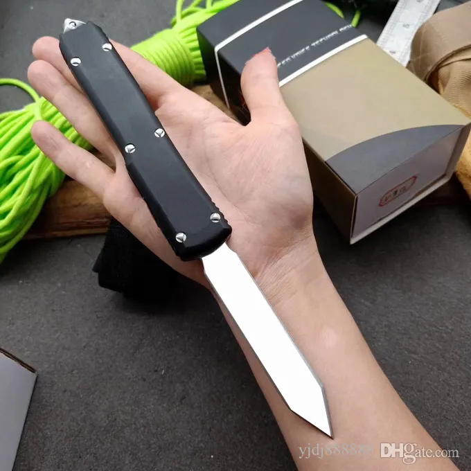 US Style UT85 Double Action Automatic Knife Out The Front D2 Blade Fast Open Tactical Outdoor Survival EDC Folding Camping Jungle 150-10 Fighting Auto Knives Rocket