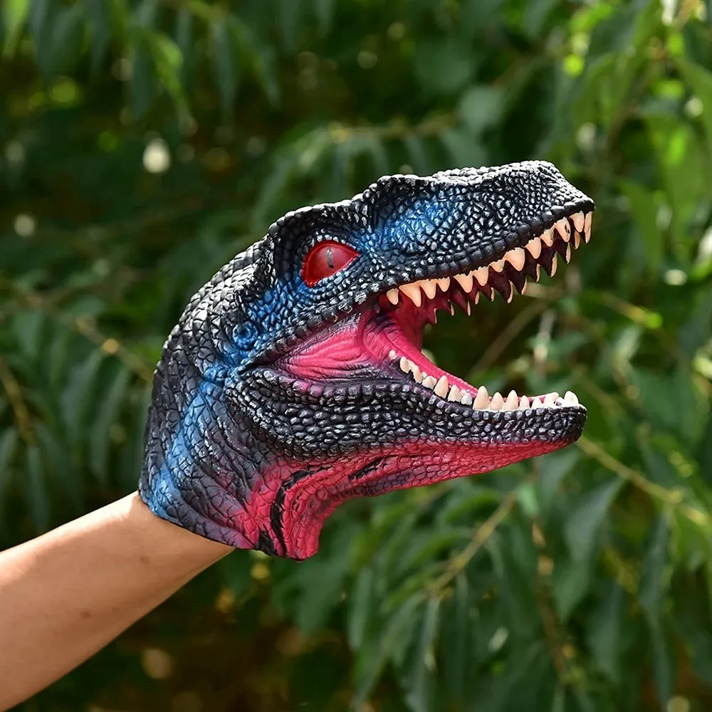 Marionnette Doigt Dinosaure, Têtes de Dinosaure Accessoires de Poupée de  Doigt Nouveauté Marionnette à Main Interactive Heure du Conte Jouets Cadeau