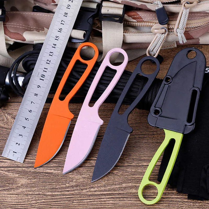 Cuchillos de caza para acampar Cuchillo de hoja fija Precio bajo Supervivencia para acampar al aire libre Cuchillo recto pequeño Cuchillo de caza multifuncional Herramienta EDCHKD230626