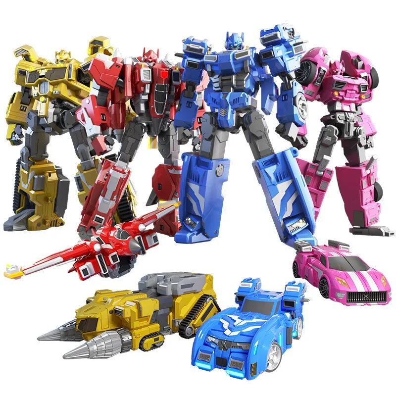 Giocattoli di trasformazione Robot Mini Force Transformation Robot Toys Action Figures MiniForce X Simulazione Car Airplane Deformation Mini Agent Toy 230625