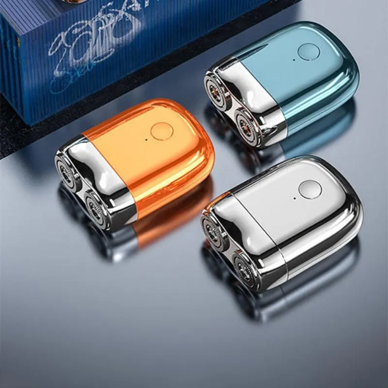 Shavers Mini Portable Electric Shave Razor Broda TRIMER SHIRMER DOUBLE MĘŻCZYZNA BARD BARD RAZOR IPX7 Użyj kieszonkowej kieszonkowej