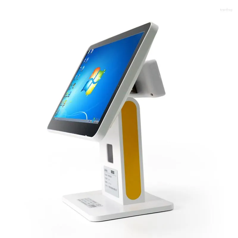 System 15.6" Touch Screen Cash Register For Els Restuarants Retail Stores Windows VFD Display 2-line 40 Characters