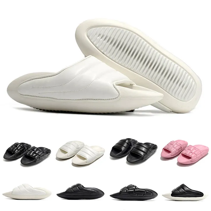 ガイ最新デザイナーB-IT MULES WOMENS SLIDE SLIDE SLIDE SLIDES SANDALSキルティングブラックホワイトピンクサンダルローファー用女性スライドアウトド