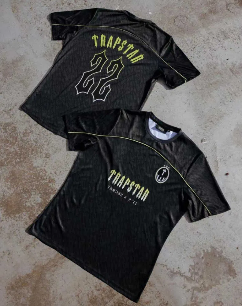 Tasarımcı Tees Trapstar Erkekler T-Shirts Street Fashion Marka Gradyan Sporları Kısa Kollu Basketbol Gömlek Futbol Tee Mesh Motion 52ess