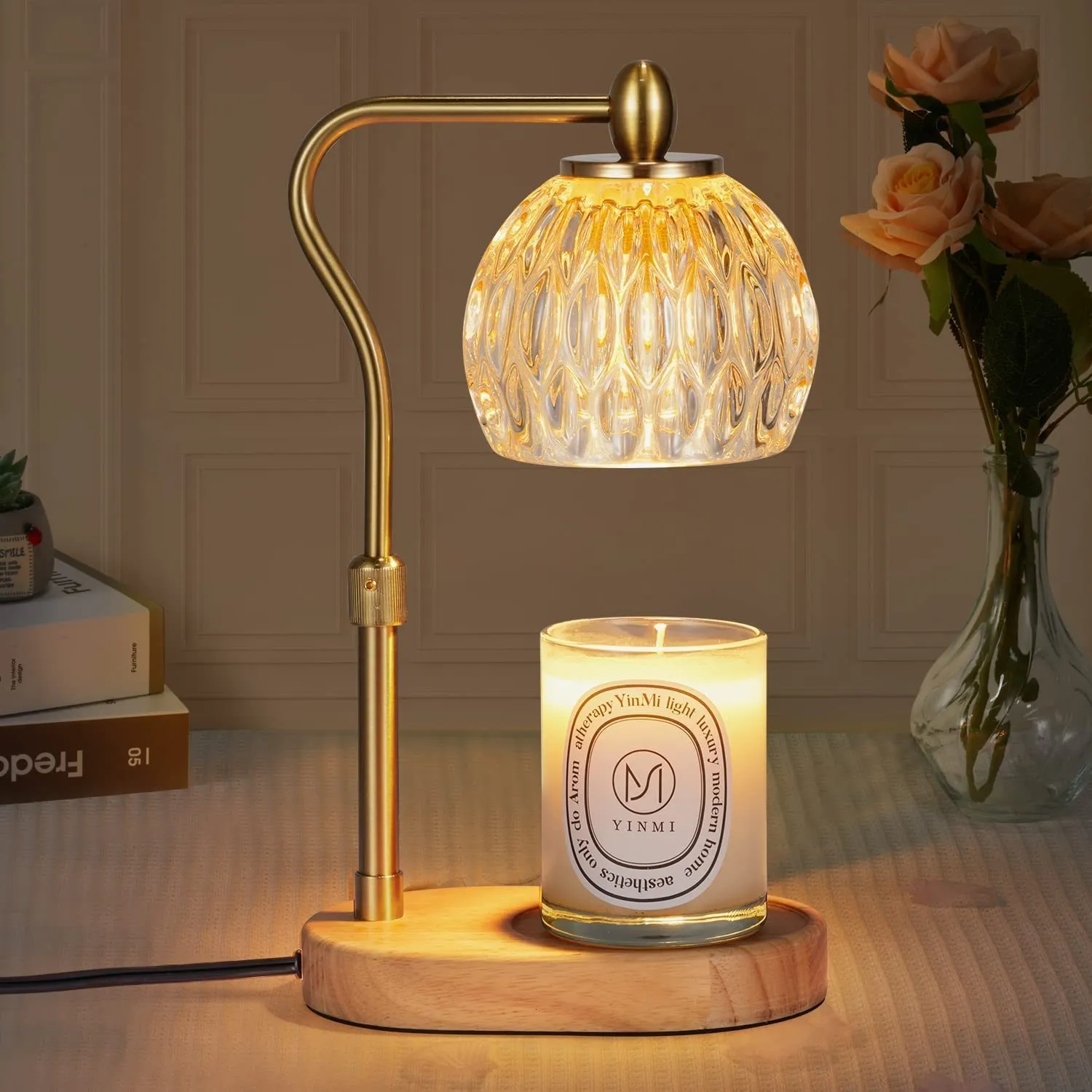 Dropship RAINBEAN Candle Warmer Lamp With Timer And Dimmer, Height Adjustable Electric Candle Lamp Warmer For Jar Scented Candles Dimmable Candle Melter To Sell Online At A Lower Price