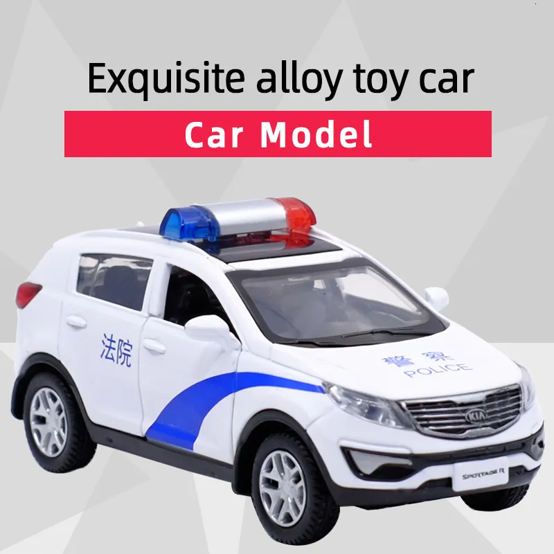 Diecast Model Car Caipo Kia Sportage R Urban SUV Alloy Diecast Car Model Toy Pull Back Kids Gifts Educational Collection 230625