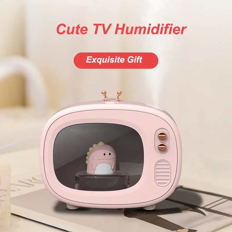 Other Home Garden 3 In 1 Multifunctional TV Unicorn Humidifier Home Air Purifier Desktop Essential Oil Diffuser Cute Aromatherapy Machine 230625