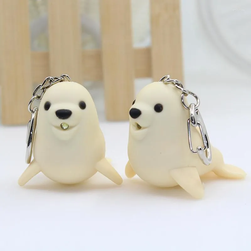 Torch Duck Keychain With Light And Sound Cute Animal Keychain