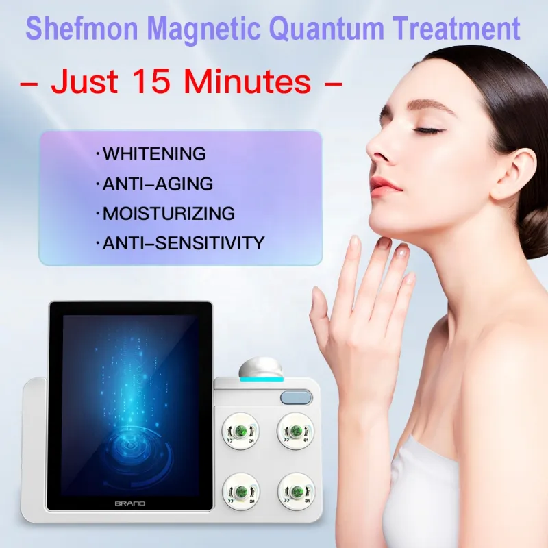 Melhor Tecnologia Onda Magnética 5D Quantum Equipamento de Beleza Facial Essência Penetração Não Invasiva Hidratante Remoção de Rugas Endurecedor Antienvelhecimento