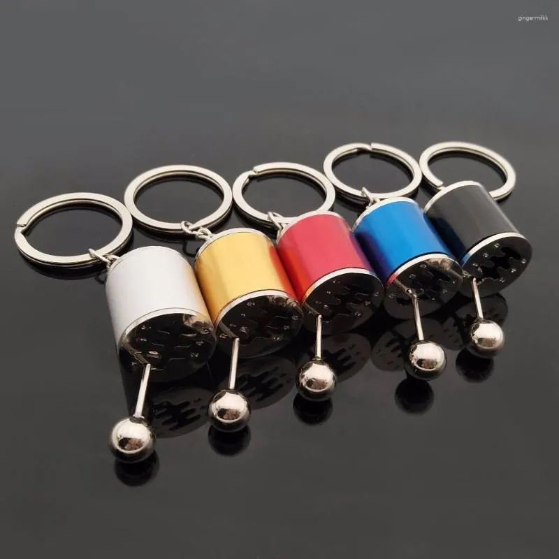 Keychains Dropship Car Auto Gear Shift Keychain Modified Turbo Head Key Chain Wave Box Keyring Brake Pattern