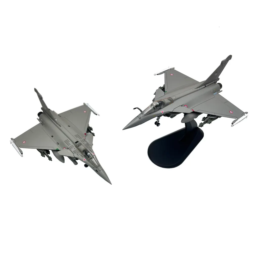 Aircraft Modle 1 100 France Rafale C Libya War Fighter Toy Jet Aircraft Metal Military Diecast Plane Model for Collection or Gift 230626