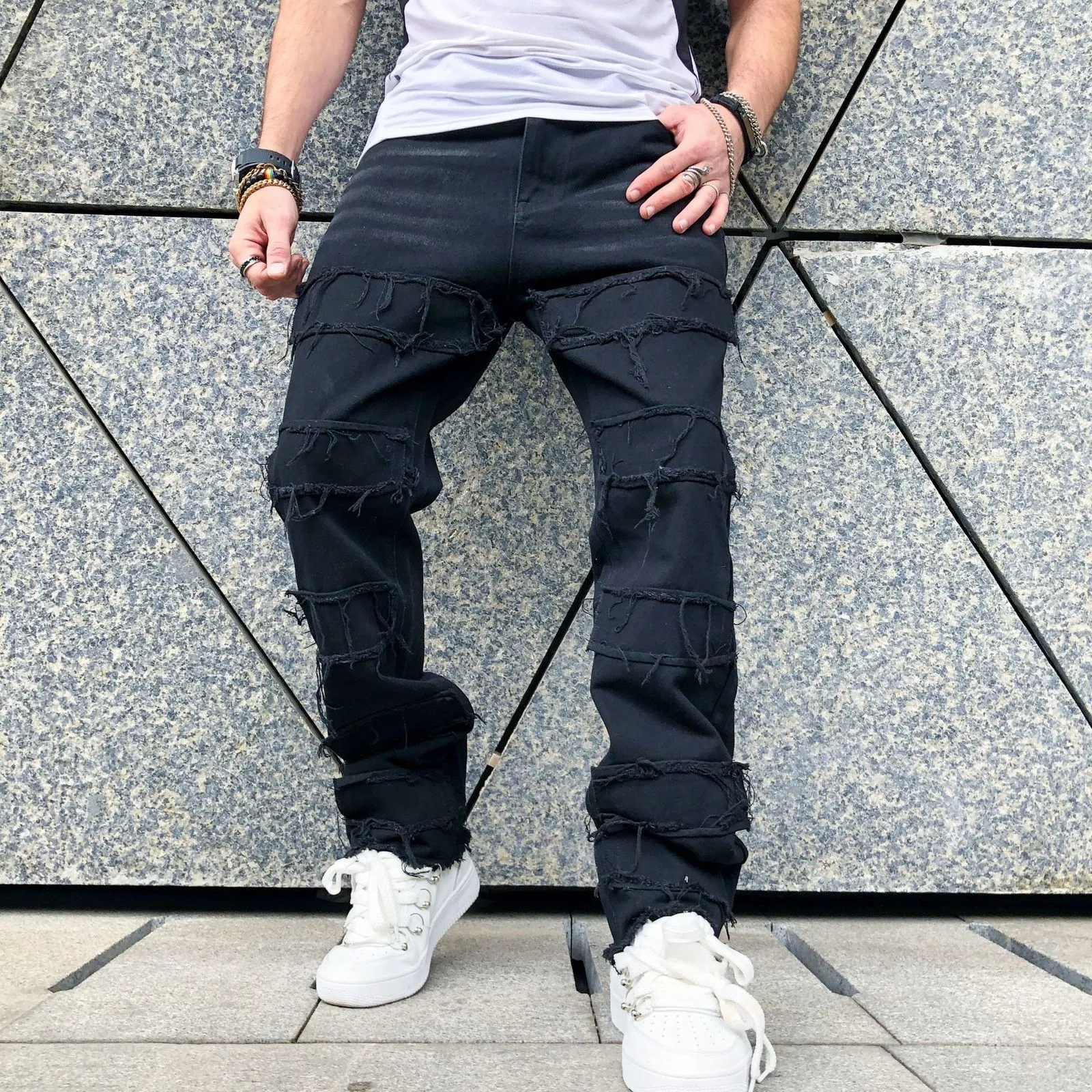 【HI FI FNK】Arrange Cargo Wide Pants Fair Wide Cargo Pants (2color - HIFIFNK | 60% - Asian