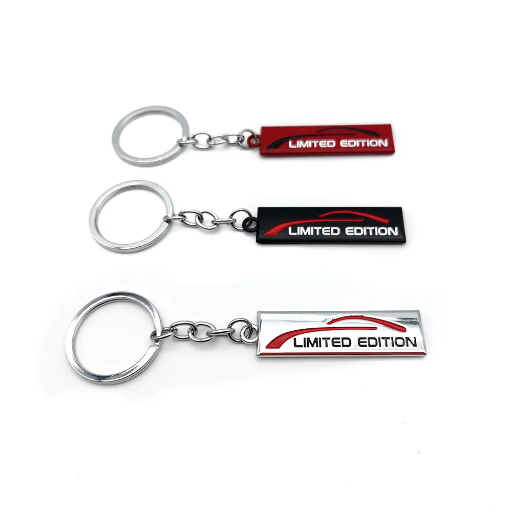 Limited Edition KeyChain Creative Double-Side Keychain Metal Car Key Ring Car Logo Keychain Car Accessories for Men and Women Fashion Pendant