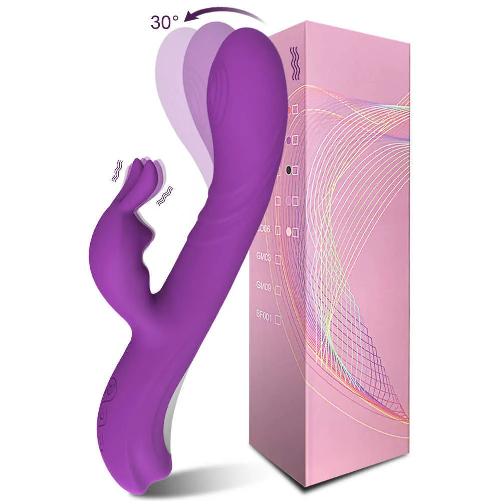 Wibratory 2023 Wiggling Rabbit Vibrator naśladuje palcem dla kobiet łechtaczki potężny stymulator punktowy giemi