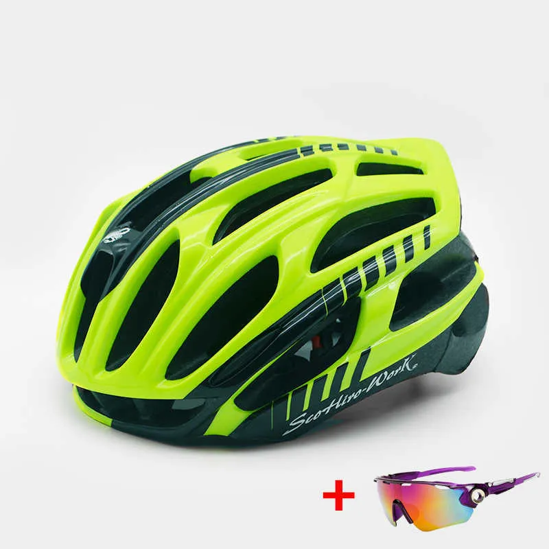 Cycling Helmet SCOHIRO-WORK Integrally-Molded PC+EPS Helmet Road MTB Bike 54 -61CM Red from Dhgate Cycling Helmets - price 31.29