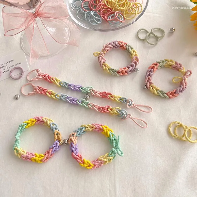 Braccialetti con ciondoli fai da te carino dolce moda romantica colorato anniversario regalo di compleanno per coppie bambini gioielli a catena fatti a mano