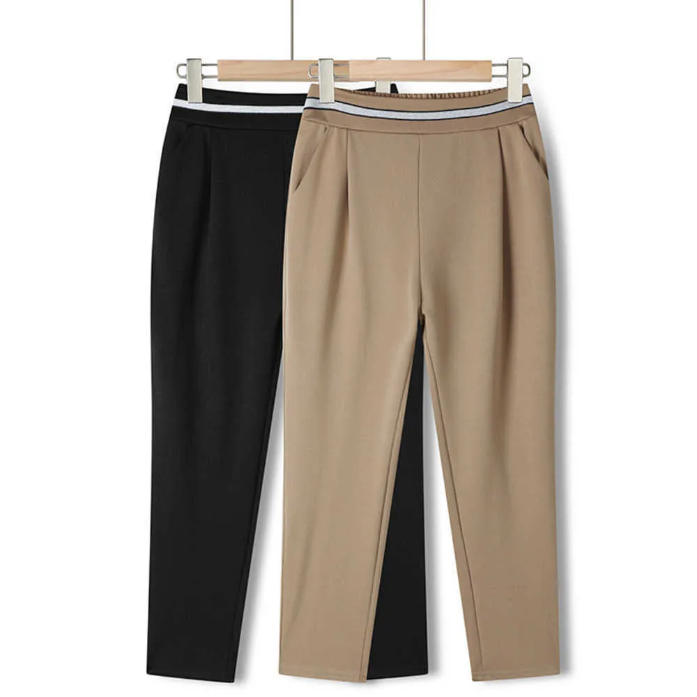 Middle women's spring autumn new summer clothing, length mom's thin tight, high waisted, elastic and loose casual pants