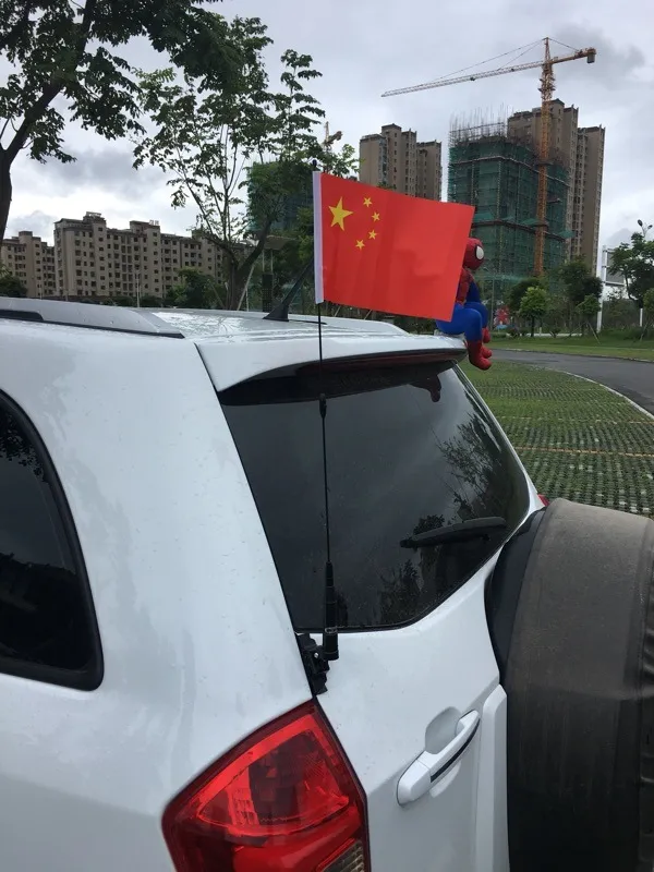 Bandeiras decorativas para janela de carro Design de poliéster Logotipo Bandeira de venda de carro de fábrica