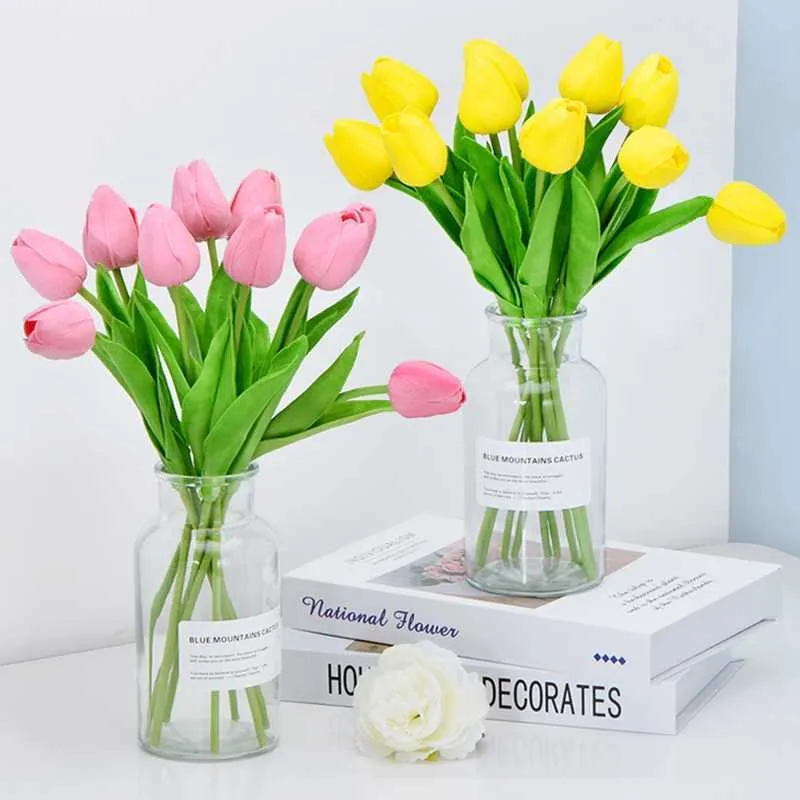 Planters Pots Bunga Kering Bening Nordic Estetika Pot Bunga Untuk Keluarga