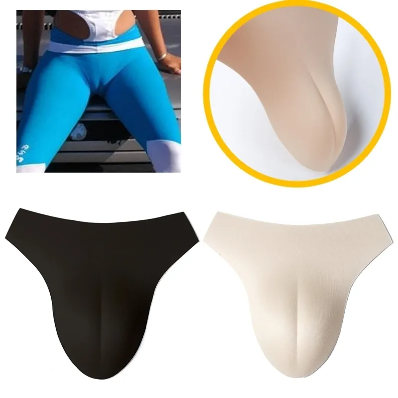 Cueca de vagina falsa com formato de peito Cueca falsa de controle Buceta falsa Gaff Inserção Calcinha acolchoada Buceta falsa para transgênero Drag Queen Crossdresser 230626