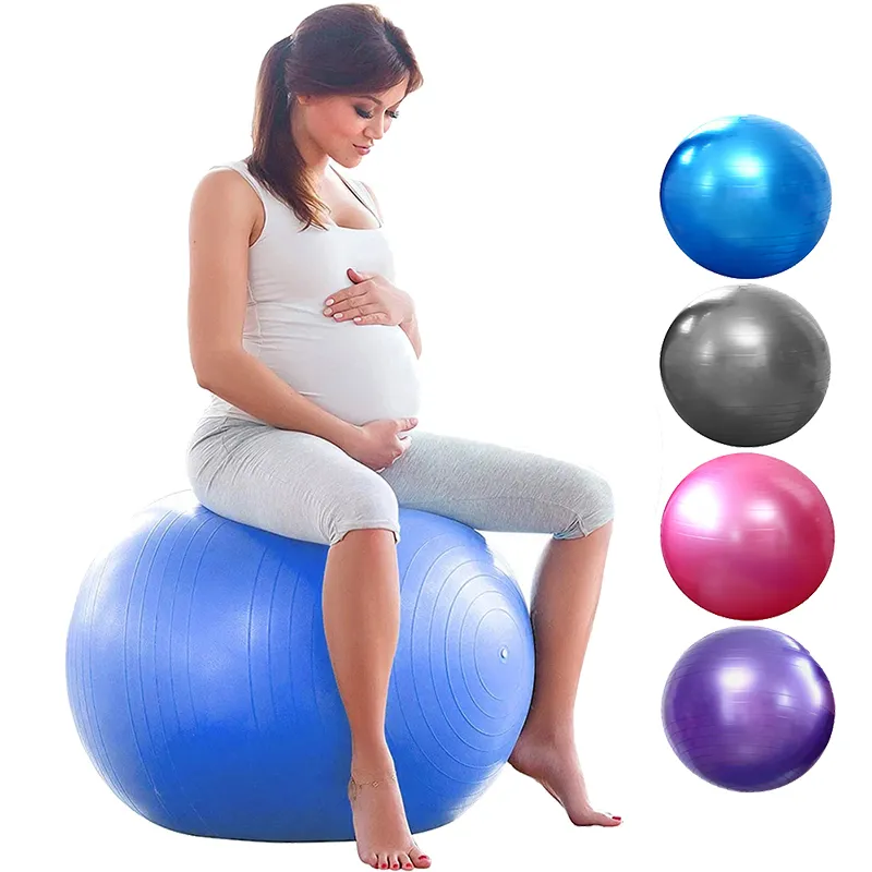 Yoga Balls Sport Yoga Balls Bola Pilates Fitness Gym Balance Fitball Esercizio Pilates Workout Massage Ball 45cm PVC Fitness Balls 230625