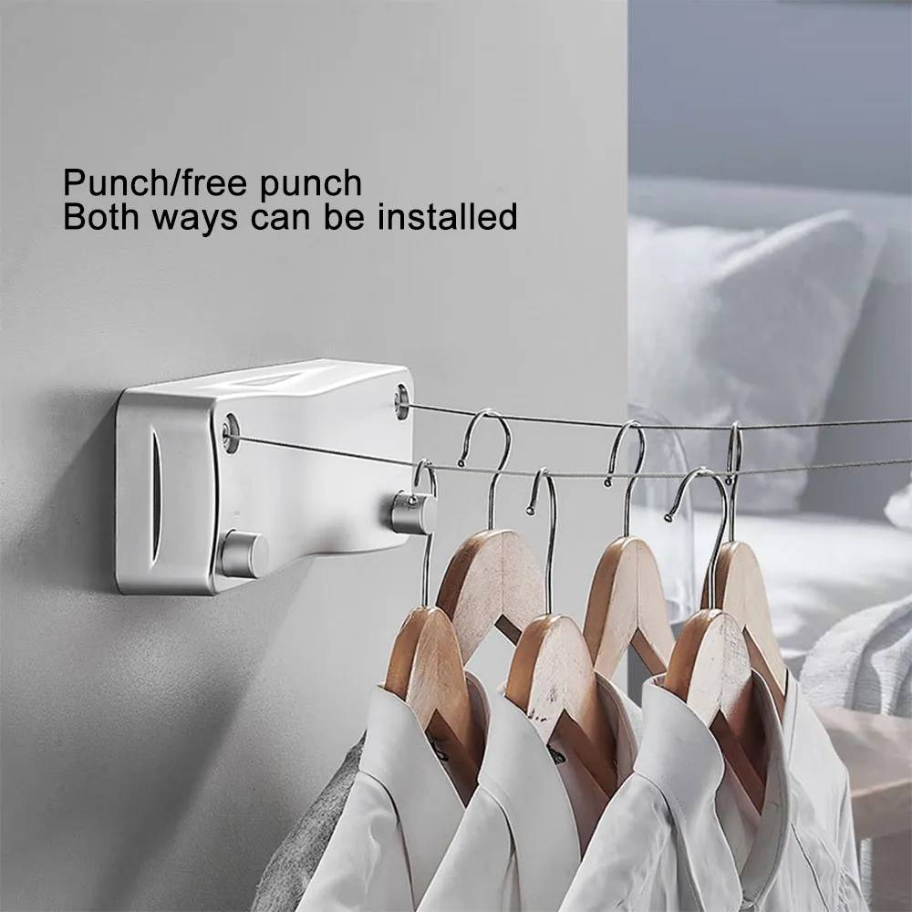 5M Wall Mounted Retractable Clothesline For Indoor/Outdoor Use Ideal For  Home Secure Self Storage, Laundry, And Balcony Invisible Design 230626 From  Bian09, $35.59