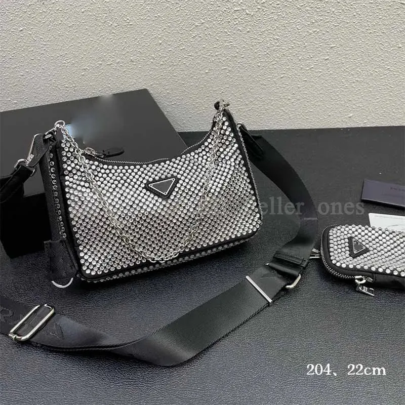 Bolsas femininas de luxo para verão, bolsas de grife de alta qualidade Brilho e brilho Bolsa de couro Elegante bolsa transversal feminina de ombro único Carteira com alça de corrente