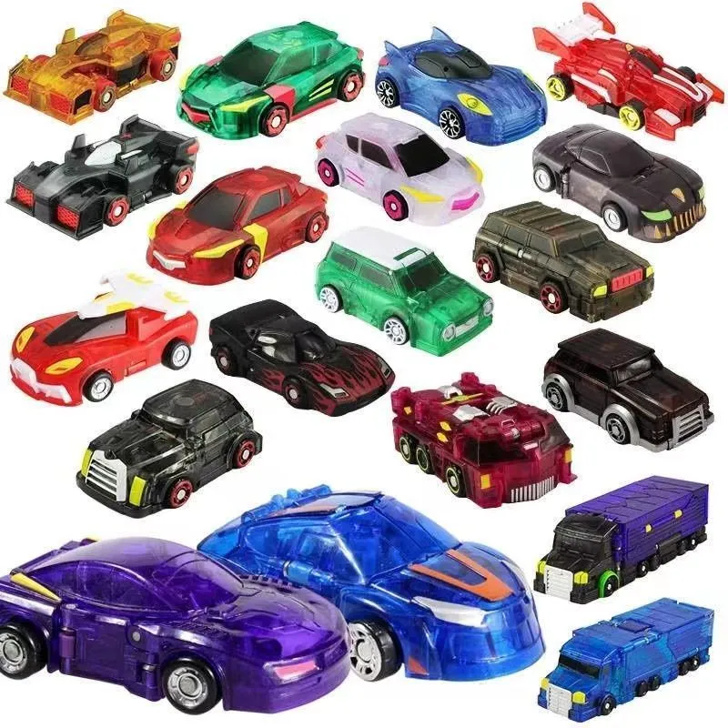 Transformation Toys Robots Mecard Ball Akan Multiple Mech Transformation Robot Main Mecanimal Burst Bead Turning Car Ghost Ball Shoot Battle Toys 230625