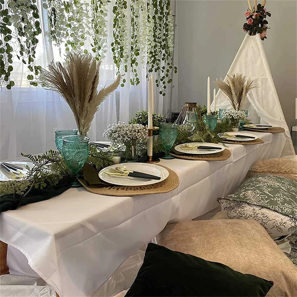Flores secas, 50 Uds., decoración Natural seca, ramo de hierba Pampa para bodas, dormitorios, decoración para fiestas de cumpleaños