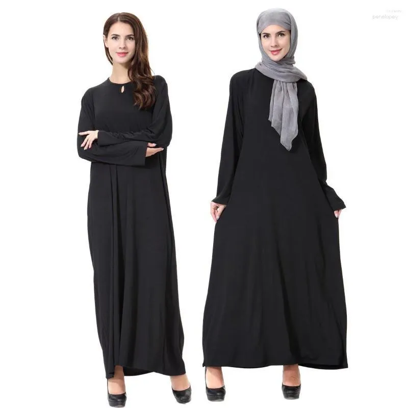 Roupas étnicas Islâmicas Mulheres Muçulmanas Vestido Kaftan Ramadan Hijab Abaya Dubai Jilbab Vestidos internos Caftan Marocain Robe Femme Musulmane