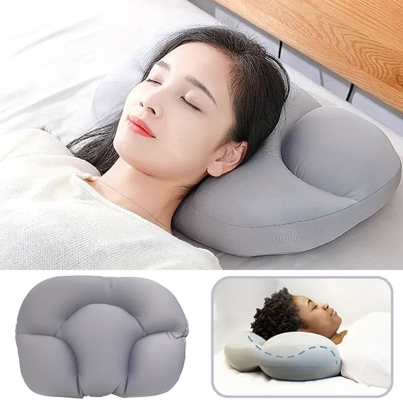 Oreiller Allround Sommeil Doux Soutien Du Cou Oeuf Massage Literie pour La Douleur Dormir Dos Coussin 3D Nuage 230626