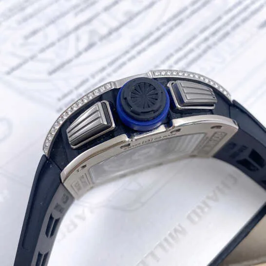 Автоматические механические часы Спортивные наручные часы мужские наручные часы Richarmill Мужская серия Rm011 Ограниченный выпуск из 70 18-каратной платины Original Di WN W4S0 ASWJ