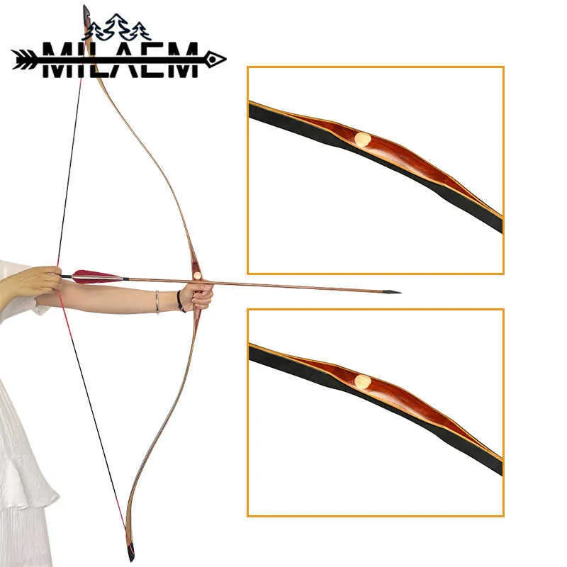 Bow Arrow Archery Traditional Bow 20/25/30/35/40/45/50lbs Powerful Stable Recurve Bow Outdoor Hunting Shooting Competition AccessoriesHKD230626