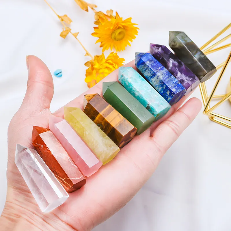 Handmade Natural Quartz Crystal Smoking Pipe / Obelisk Wand - Reiki Healing Stone Gift