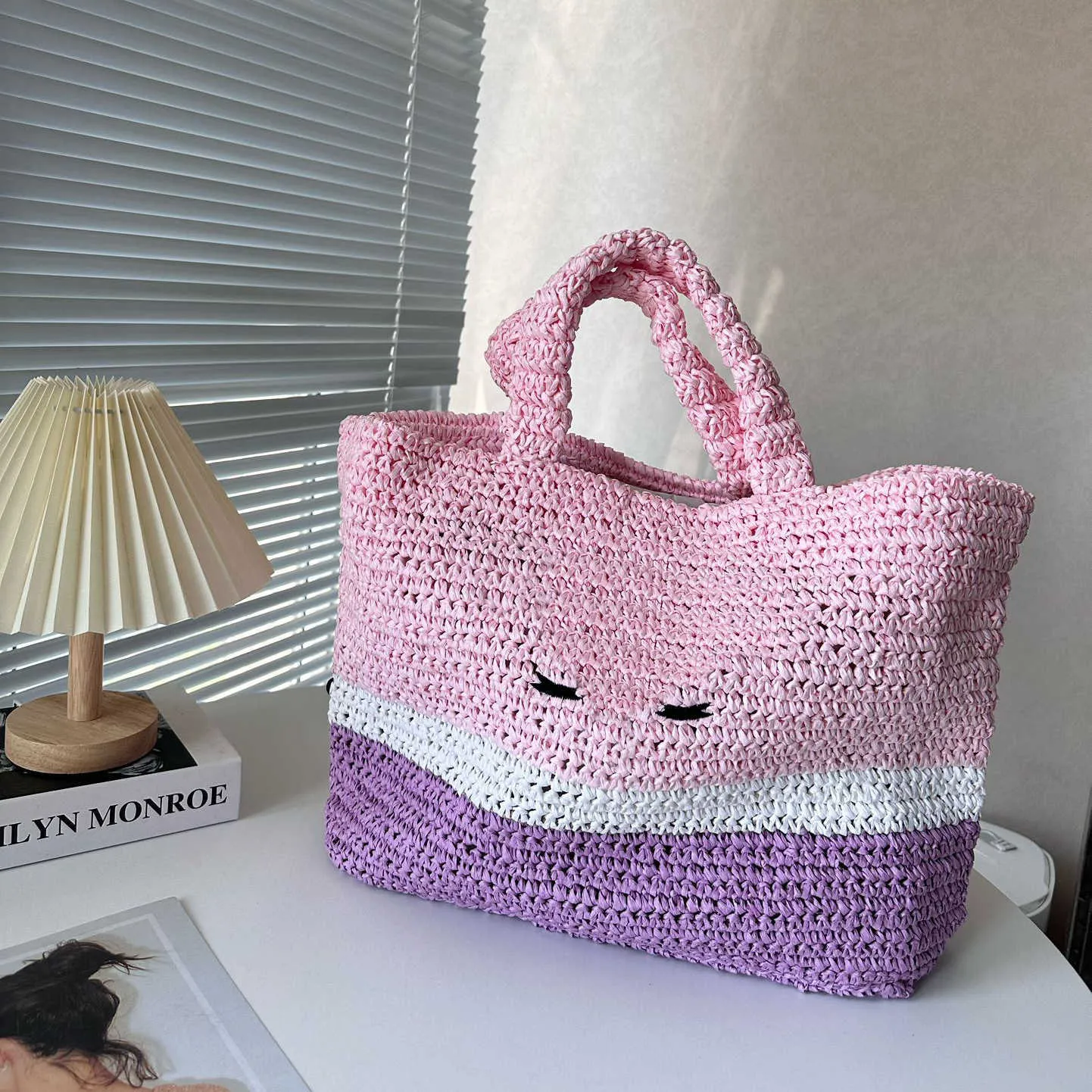 Summer Straw Bag Women Tote Designer Lafite Shoulder Bags Tote Bag Handbags Woman Handbags Chest Pack Lady Beach Shopping Totes 230524