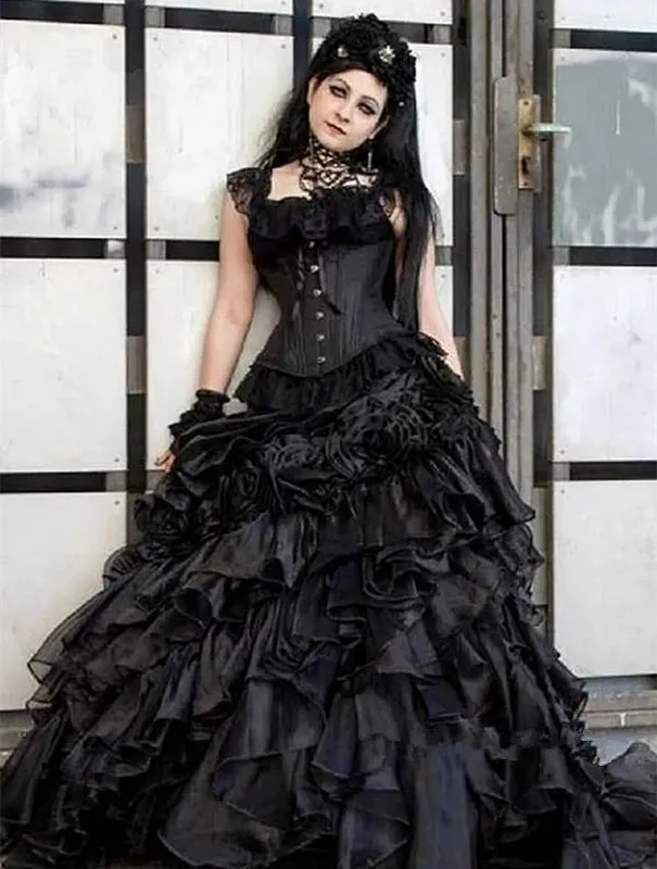 chinese dress ladies Unique Victorian Lace Dress with Ruffled Sleeves main image 0