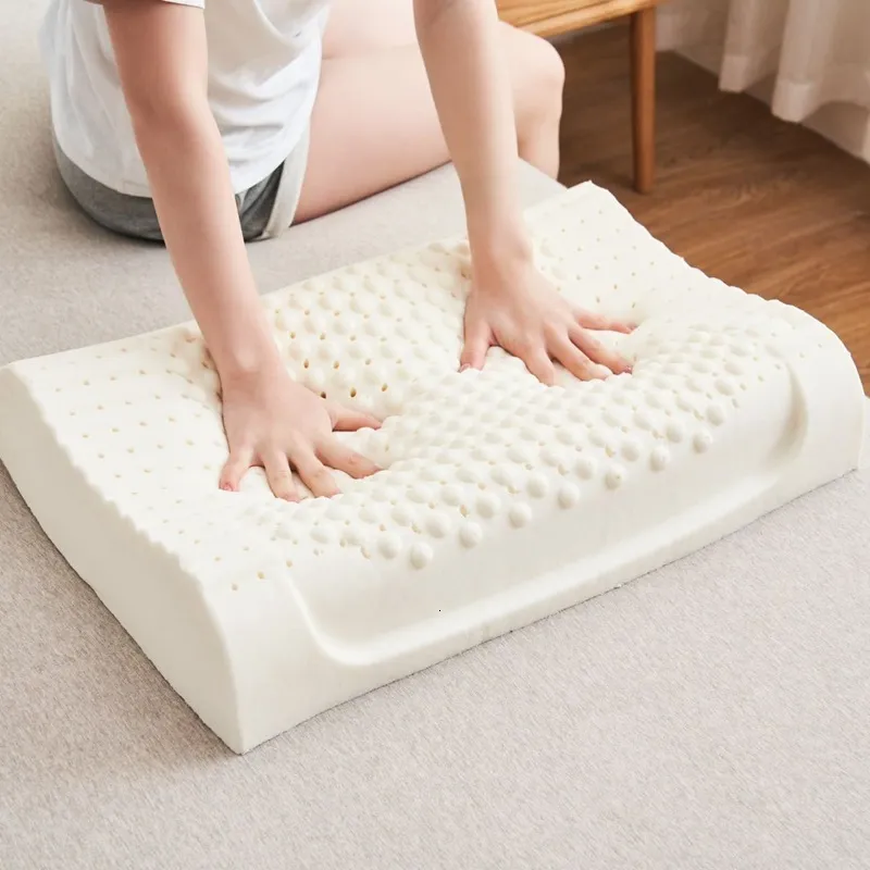 Almohada Cervical De Látex 55x35 Cm: Látex Natural Puro, Soporte