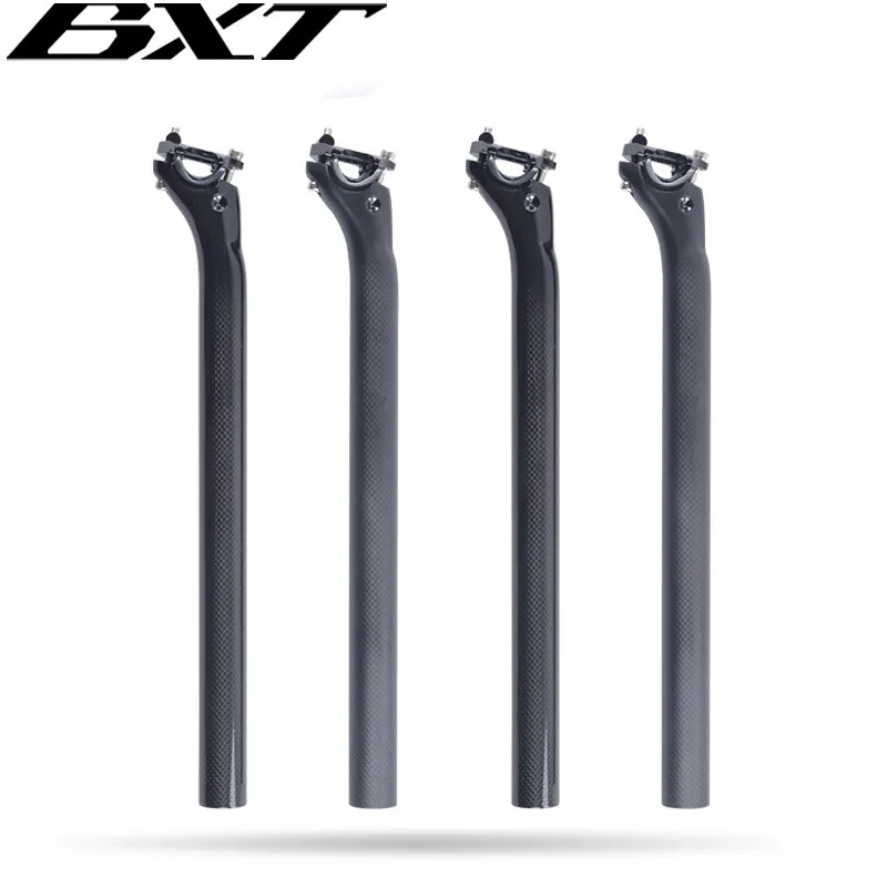 Bike Stems BXT full carbon bicycle seatpost MTB road mountain bike carbon seat post seat tube 27.231.6*350400 mm bicycle parts 230626