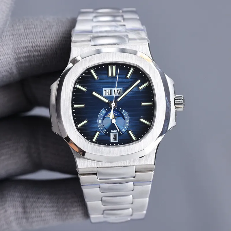 Elegant Watch Mens Sports Watch Luxury Automatic Mechanical Moon