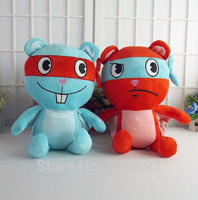 Bambole di peluche Anime Happy Tree Friends Giocattoli di peluche HTF Splendid Splendont Figure Dolls 38cm Cuscino di riempimento Cartone animato per regalo 230626