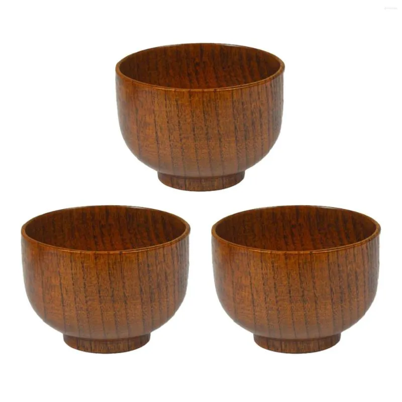 Bowls 3 stks 3.7 inch Voorgerecht Specerijen Party Voor Serveren Dips Thuis Schotel Eetkamer Keuken Hout Kom Ronde Kleine saus Noten