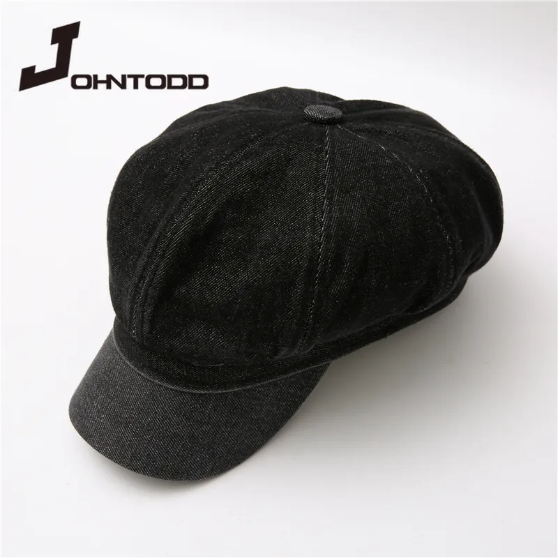 2021 Fashion Women Men Autumn Winter Artist Cap Solid Color Newsboy Cap Painter Cap Outdoors Travel Unisex Octagonal Caps