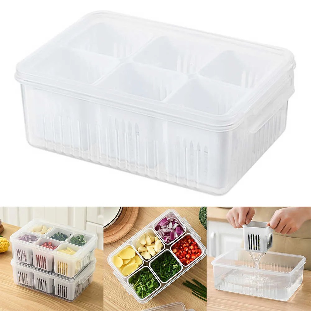 Compartment Fresh Keeping Boxes Transparent Plastic... From Cleanfoot ...