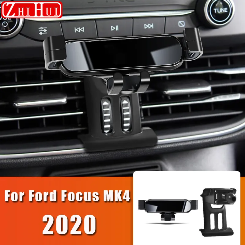 Voor Ford Focus MK2 MK3 MK4 2005-2020 Auto Styling Mobiele Telefoon Houder Air Vent Mount Zwaartekracht Beugel stand Auto Accessoires