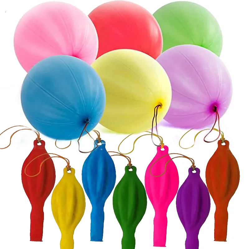 Ballons de fête élastique amusant enfant jouet ballon jeu pour enfants jouet éducatif poinçon ballon pour formation vitesse de réaction anniversaire mariage Decorat 230625