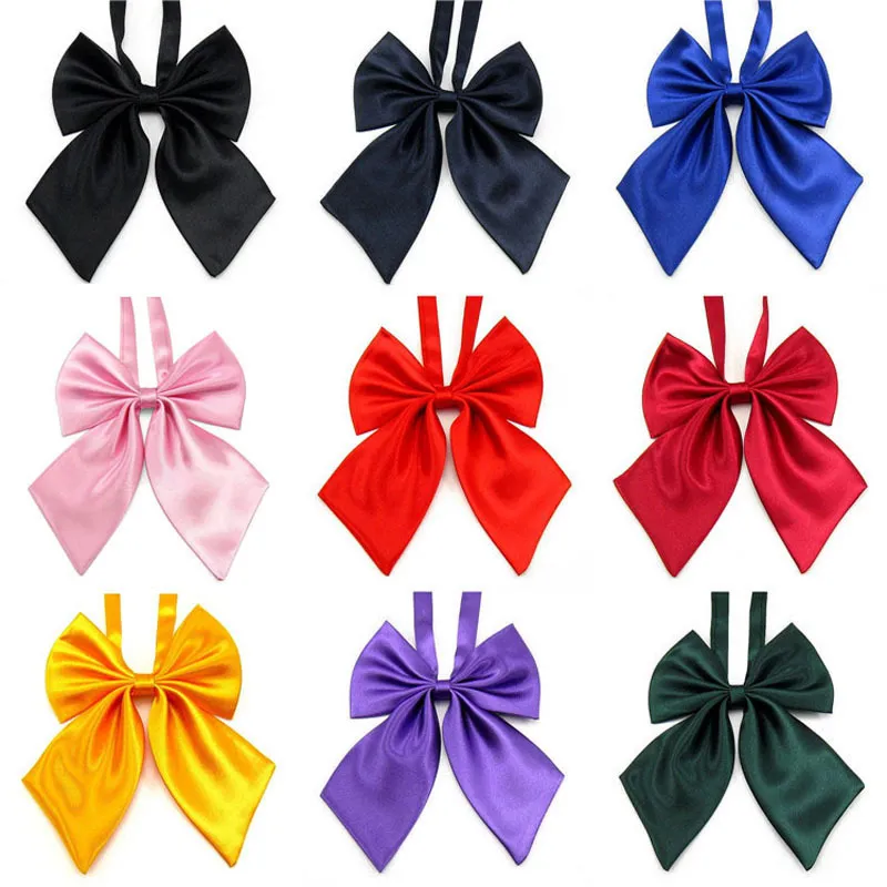 Женщины Bowknot Bow Tie Girls Dress Bowknots String Галстуки Рубашки из полиэстера Галстук-бабочка Сплошной цвет Свадьба Аксессуары для одежды TH0331
