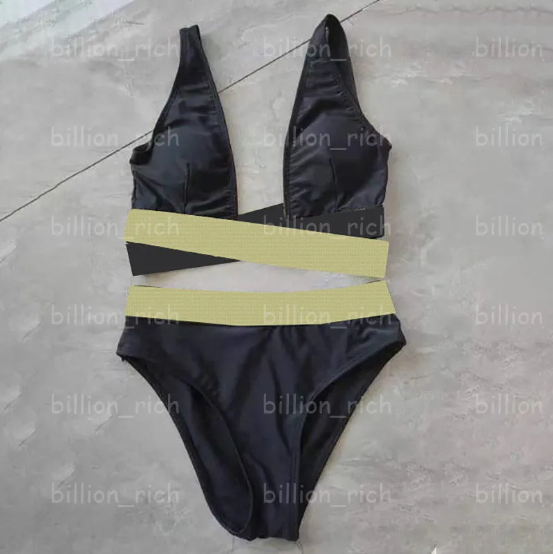Luxe Dames Bikini Set Zwart Diepe Hals Badmode Sexy Split Badpakken Modieus Zwembad Spa Badpakken Strand Vakantie BH Slips
